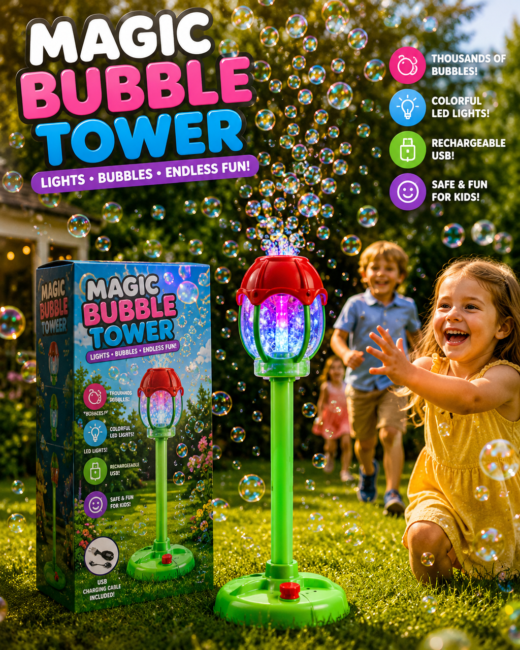 Bubble Blast Lamp™ 🌈🪷