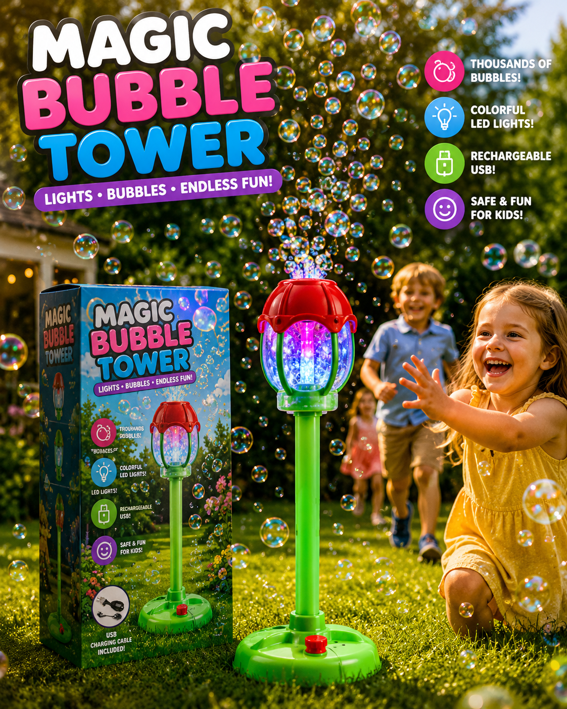 Bubble Blast Lamp™ 🌈🪷