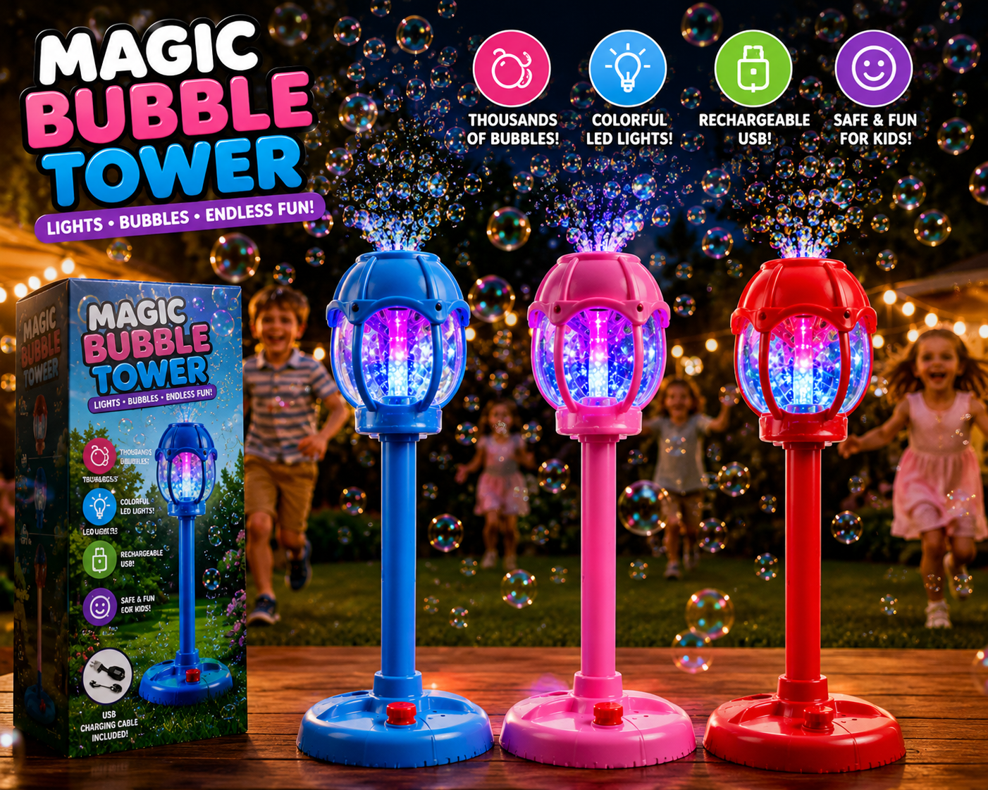 Bubble Blast Lamp™ 🌈🪷