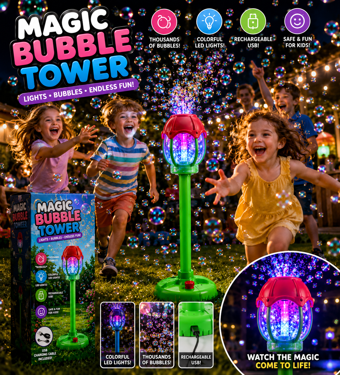 Bubble Blast Lamp™ 🌈🪷